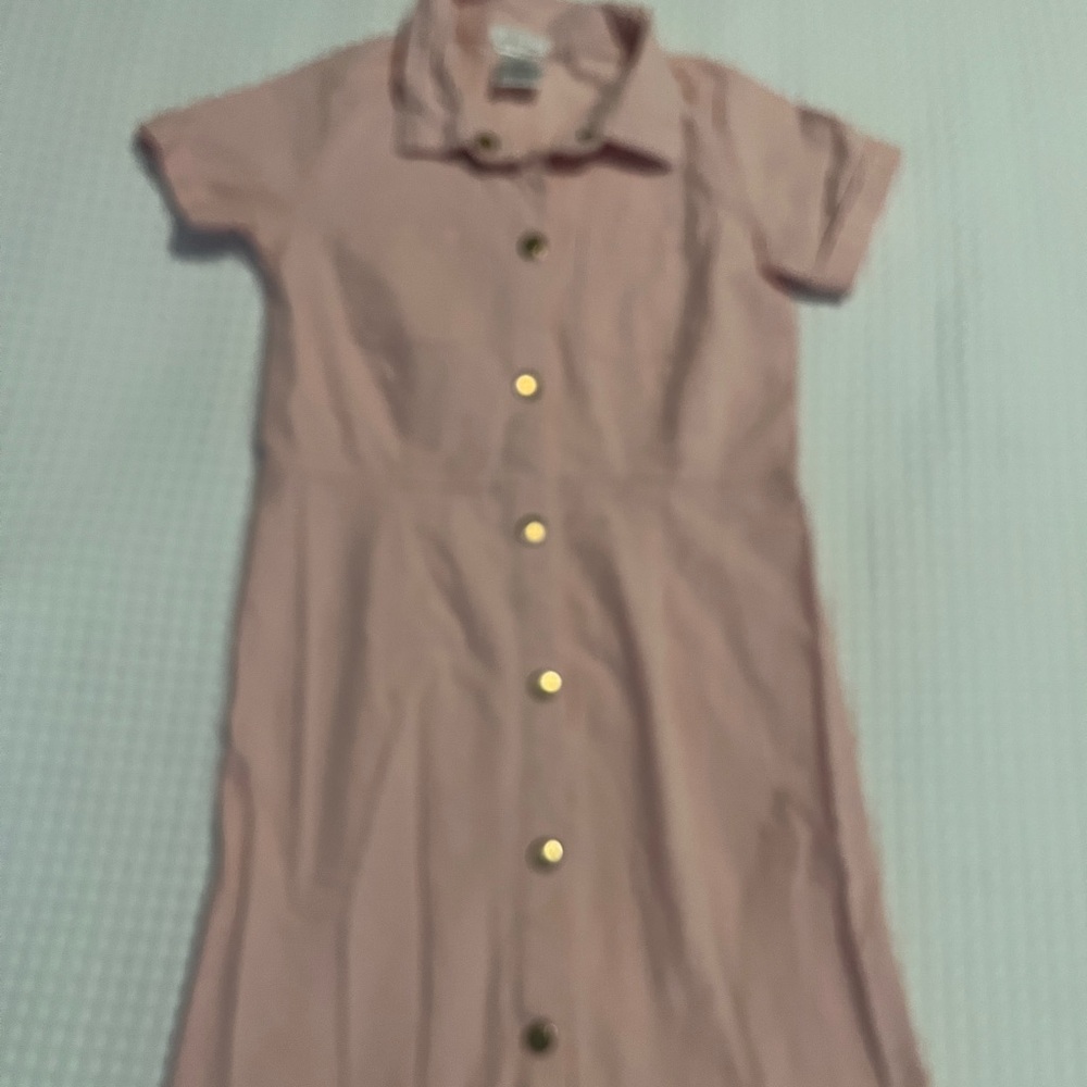 Girl’s size 8 Pink Button-Up Dress